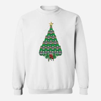 Christmas Tree Gnome Xmas Decor Green Gnomes Elves Holiday Sweatshirt Sweatshirt | Crazezy CA