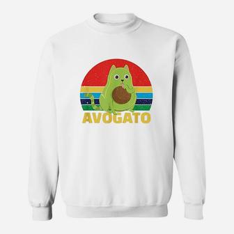 Cinco De Mayo Avocado Cat Sweatshirt | Crazezy