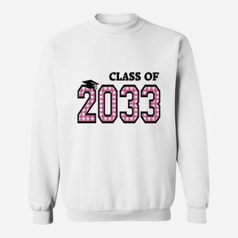 Class Of 2033 Handprints Space On Back School Keepsake Gifts Sweatshirt - Thegiftio UK