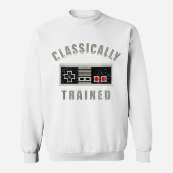 Classically Trained Video Game Funny- 90S Throwback Sweatshirt | Crazezy CA