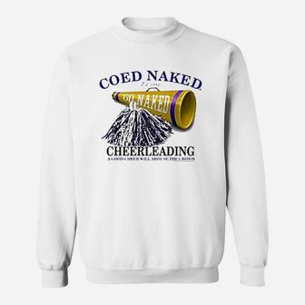 Coed Cheerleading White Sweatshirt | Crazezy CA