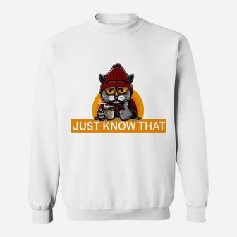 Coffee Spelled Backwards Is Eeffoc Cats Drink Coffee Sweatshirt Sweatshirt | Crazezy