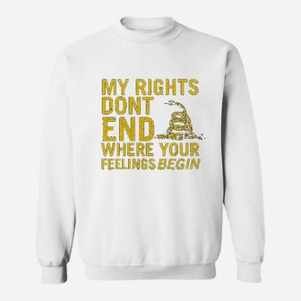 Company Rights Dont End Where Feelings Begin 2Nd Amendment Sweatshirt | Crazezy UK