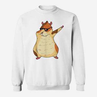 Cool Dabbing Guinea Pig Mom Animal Lover Rodent Sweatshirt | Crazezy
