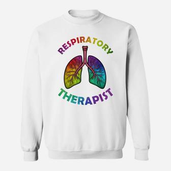 Cool Respiratory Therapy For Men Women Care Lung Doctor Rt Sweatshirt | Crazezy