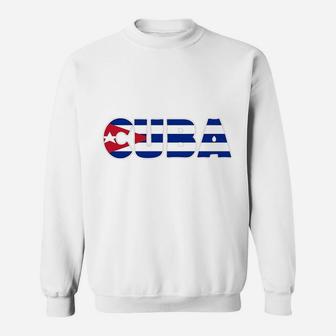 Cuba Decal Vinyl Sweatshirt | Crazezy AU