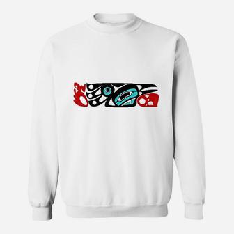 Cultural Raven Of Northwest Coast Formline Art Design Sweatshirt | Crazezy UK
