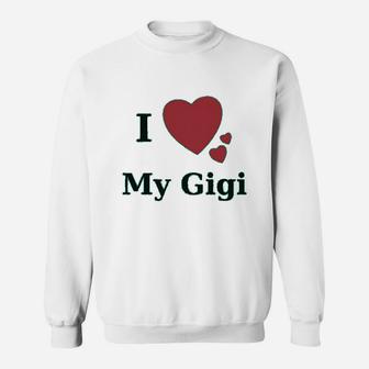 Custom Baby I Love My Gigi Heart Boy Girl Clothes Sweatshirt - Thegiftio UK