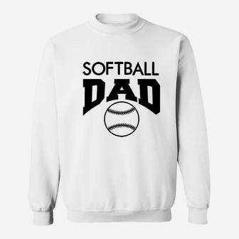 Custom Funny Graphic Softball Dad Sweatshirt - Thegiftio UK