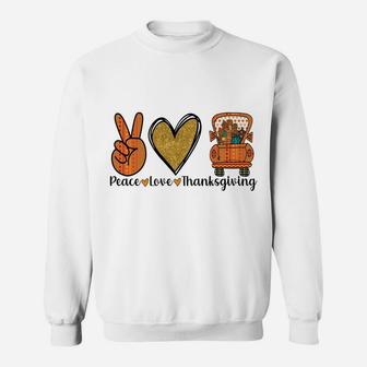 Cute Blessed Thanksgiving Costume, Peace Love Thanksgiving Sweatshirt | Crazezy DE