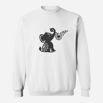 Cute Elephant Graphic Sweatshirt | Crazezy CA