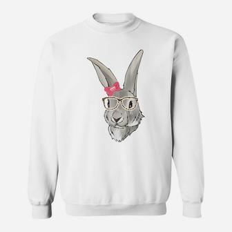 Cute Female Rabbit Women Girls Funny Easter Bunny Sweatshirt | Crazezy UK