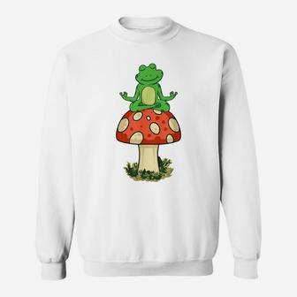 Cute Frog Mushroom - Frog Whisperer Sweatshirt | Crazezy CA