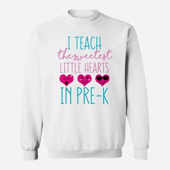 Cute Funny Saying Gift For Sweet Valentines Day Prek Teacher Sweatshirt | Crazezy