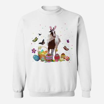 Cute Horse Bunny Egg Hunting Colorful Egg Happy Easter Day Sweatshirt | Crazezy CA