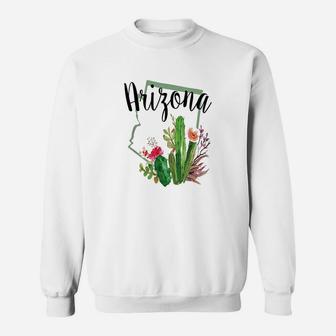 Cute Love State Of Blooming Cactus Flowers Sweatshirt | Crazezy DE
