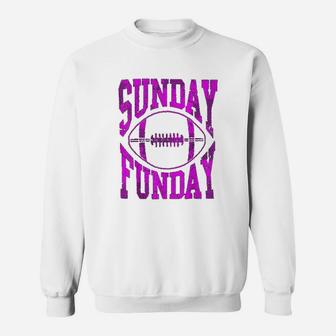Cute Retro Sunday Funday Football Sweatshirt - Thegiftio UK