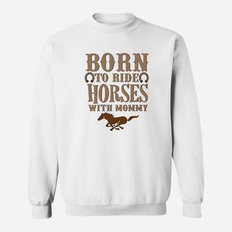 Cute Western Rompers Born To Ride Horses Royaltee Animal Boutique Sweatshirt | Crazezy CA