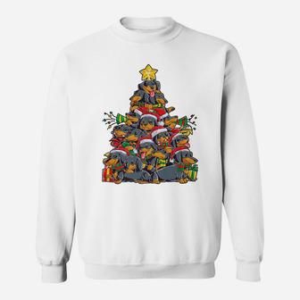 Dachshund Christmas Tree Dog Xmas Gift Santa Boys Kids Girls Sweatshirt | Crazezy AU