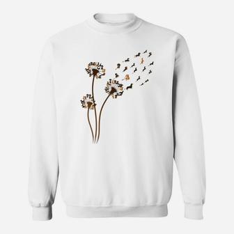 Dachshund Flower Fly Dandelion Funny Cute Dog Lover Sweatshirt | Crazezy UK