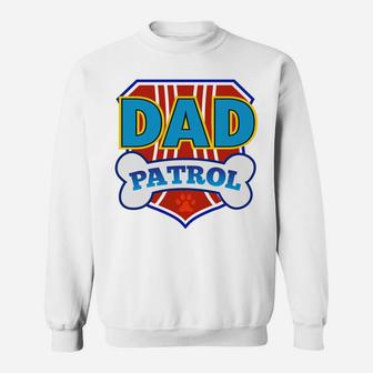 Dad Patrol Hoodie Funny Daddy Party Birthday Father Sweatshirt | Crazezy