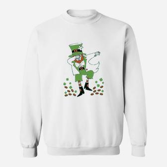 Day Clovers Dabbing Leprechaun Sweatshirt - Thegiftio UK