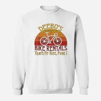 Deebos Bike Rentals Vintage Bike Rider Funny Gift Sweatshirt | Crazezy DE