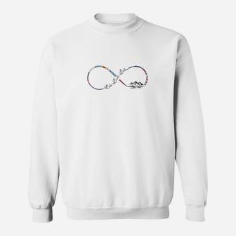Der Berg Lebe Lache Liebe 4 Sweatshirt - Seseable