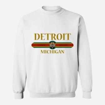 Detroit - Michigan - Fashion Design Sweatshirt Sweatshirt | Crazezy DE