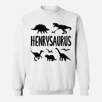 Dinosaur T Rex Henry Henrysaurus Boys Dino Name Sweatshirt | Crazezy DE