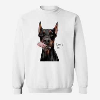 Doberman Shirt Doberman Pinscher Dog Mom Dad Love Pet Puppy Sweatshirt | Crazezy DE