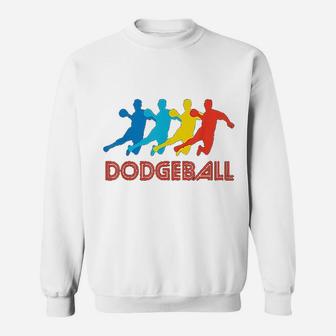 Dodgeball Player Retro Pop Art Dodgeball Graphic Sweatshirt - Thegiftio UK
