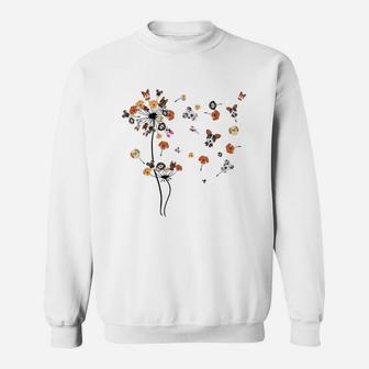 Dog Dandelion Flower - Dog Owners Gift Sweatshirt | Crazezy