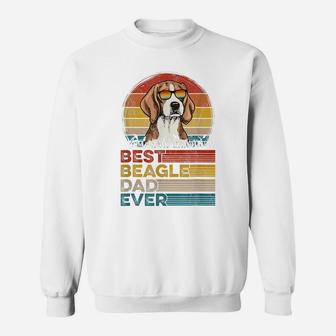 Dog Vintage Best Beagle Dad Ever Fathers Day Puppy Dog Dad Sweatshirt | Crazezy