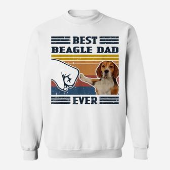 Dog Vintage Best Beagle Dad Ever Father's Day Sweatshirt | Crazezy AU