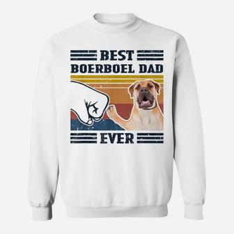 Dog Vintage Best Boerboel Dad Ever Father's Day Sweatshirt | Crazezy AU