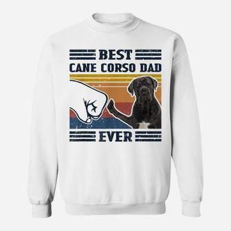 Dog Vintage Best Cane Corso Dad Ever Father's Day Sweatshirt | Crazezy