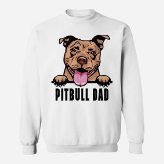 Dogs 365 Pitbull Dad Dog - Pitbull Dad Gift Sweatshirt | Crazezy UK