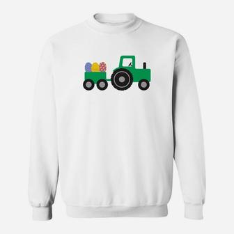 Easter Egg Hunt Tractor Truck For Kids Boy Or Girl Sweatshirt - Thegiftio UK