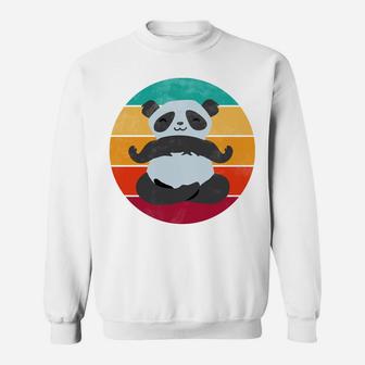 Eff You See Kay Why Oh You Panda Yoga Vintage Retro Funny Sweatshirt | Crazezy
