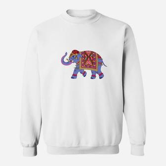 Elephant Mandala Art Pattern Sweatshirt - Thegiftio UK