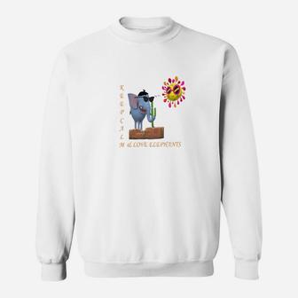 Elephant Wildlife Nature Sweatshirt - Thegiftio UK