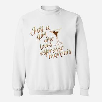 Espresso Martini Gift For Women Who Drink Coffee And Vodka Sweatshirt | Crazezy CA