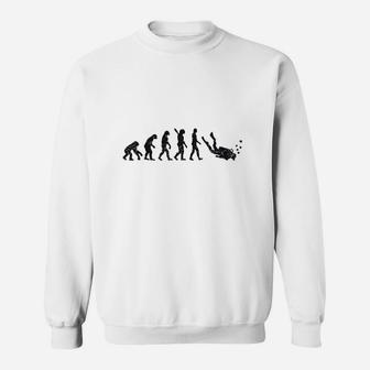 Evolution Of Man Scuba Diver Sweatshirt - Thegiftio UK