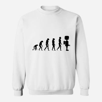 Evolution To Robot Machine Electronics Lover Sweatshirt | Crazezy DE