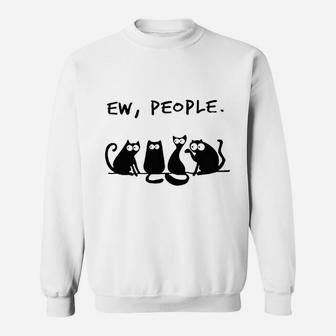 Ew People Cute Cat Sweatshirt - Thegiftio UK