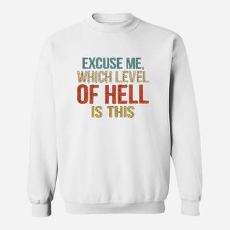 Excuse Me Which Level Of Hell Is This Sweatshirt | Crazezy CA