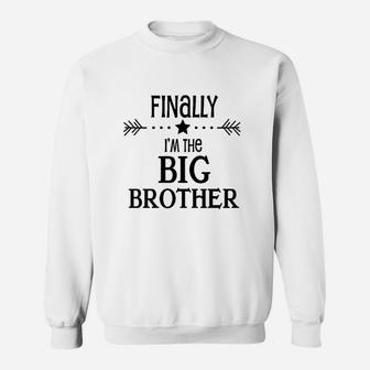Finally I Am The Big Brother Toddler Sweatshirt - Thegiftio UK