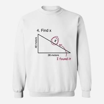 Find X Math Teacher Sweatshirt | Crazezy