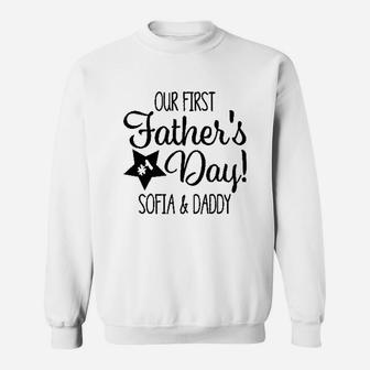 First Fathers Day Baby Sweatshirt | Crazezy DE